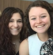 Drexel undergrad students Valerie Iovine and Lauren Certo